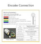 JGB37-520 Hall Encoder Miniature DC Geared Motor 6V12V Forward And Reverse 6RPM~1590RPM With Speed Measurement