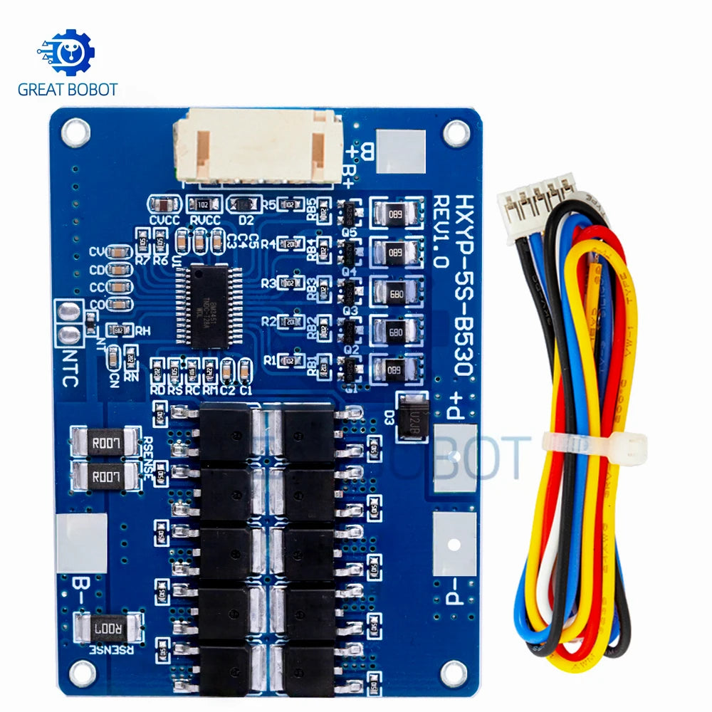 1~3PCS 5S 18V 21V 30A 45A BMS Lithium Battery Charging Protection Board With NTC Resistors With Balance And Temperature