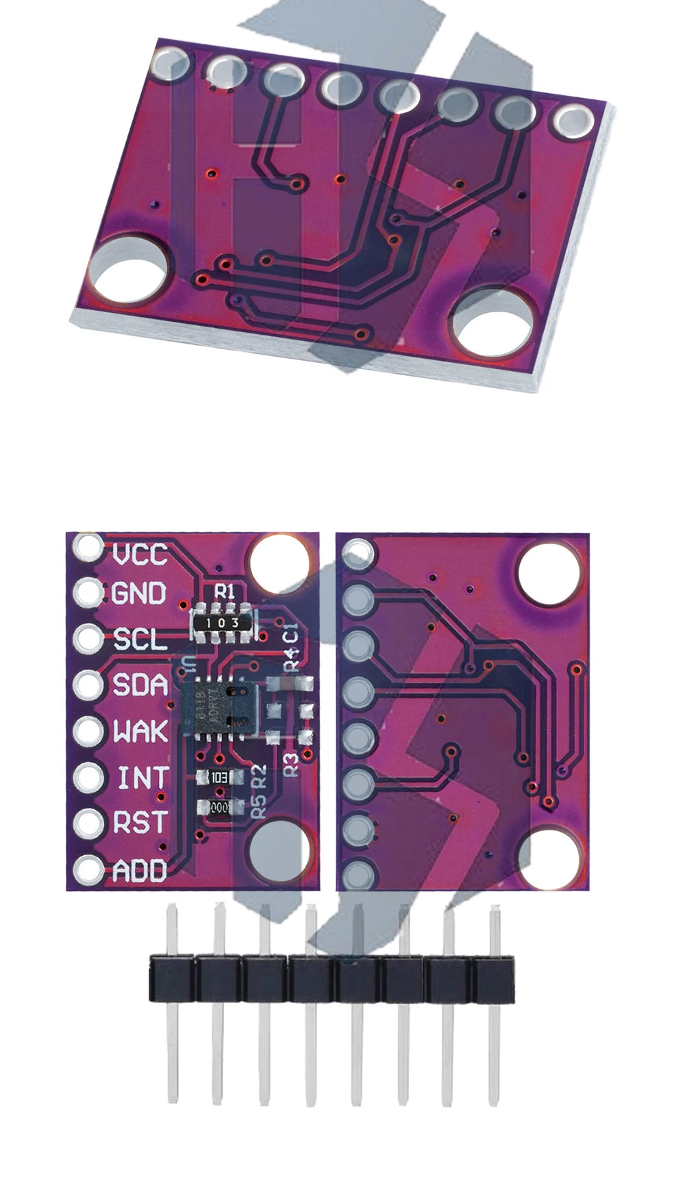 1~3PCS Gas Sensor Carbon Dioxide Detection Sensor Module CCS811 CO2 eCO2 TVOC Air Quality Detecting I2C Output CJMCU-811 EGBO
