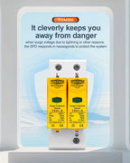 TOMZN AC SPD 2P House Surge Protector Protection Protective Low-voltage Arrester Device 10-20kA 20-40kA 30-60kA 275V 385V 420V