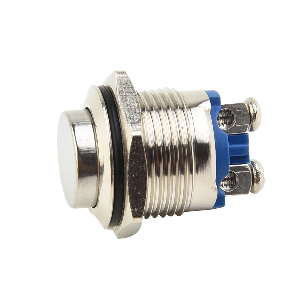 12V 16mm Metal Waterproof Push Button Momentary On Off Horn Switch Start Brass Durable And Practical Button Switch Hot Sale