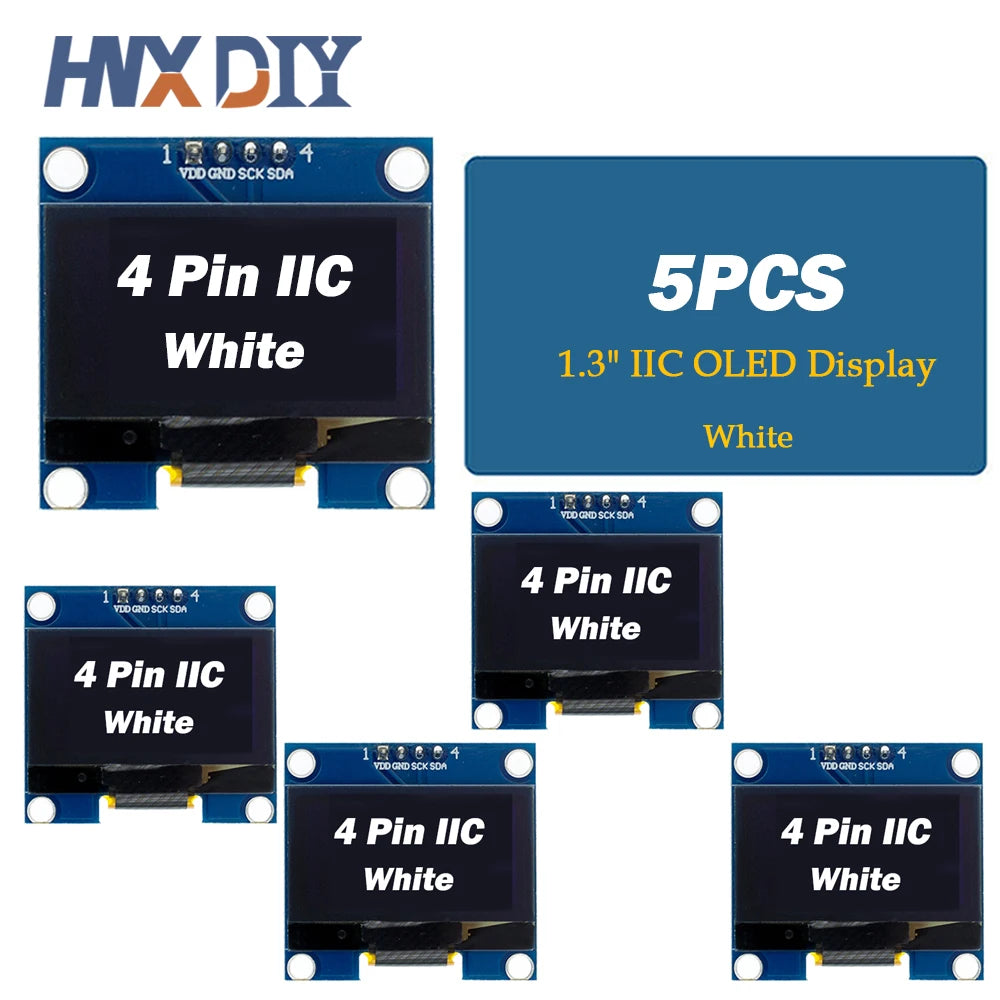 1-10pcs 1.3" White Blue Color IIC OLED Display Module Drive Chip SH1106 128X64 1.3 Inch LCD IIC I2C Communicate For Arduino