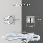 Mini Smart Touch Dimmer Switch DC 12V 24V 3Pin Quick Connect for LED Cabinet Light Drive Power Sensor Centralized Control On/Off