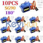 2/5/10 PCS SG90 9G Micro Servo Motor Control for RC Robot Arm Servomotor Toy Airplane Helicopter Aircraft Models 180°/360°