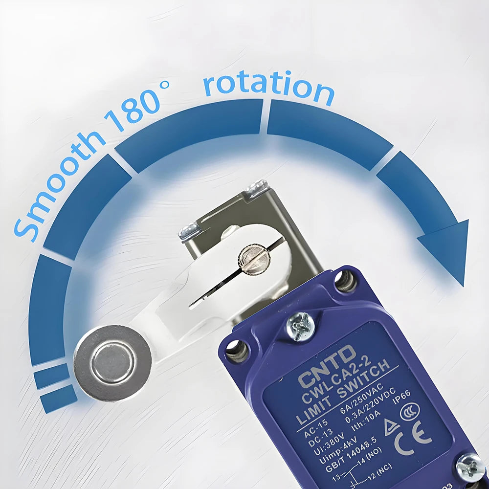 CNTD All new upgrade CWLD3 Vertical Limit Switch 10A 380VAC IP66 DPDT Za Double-Break Top Ball Plunger Industrial