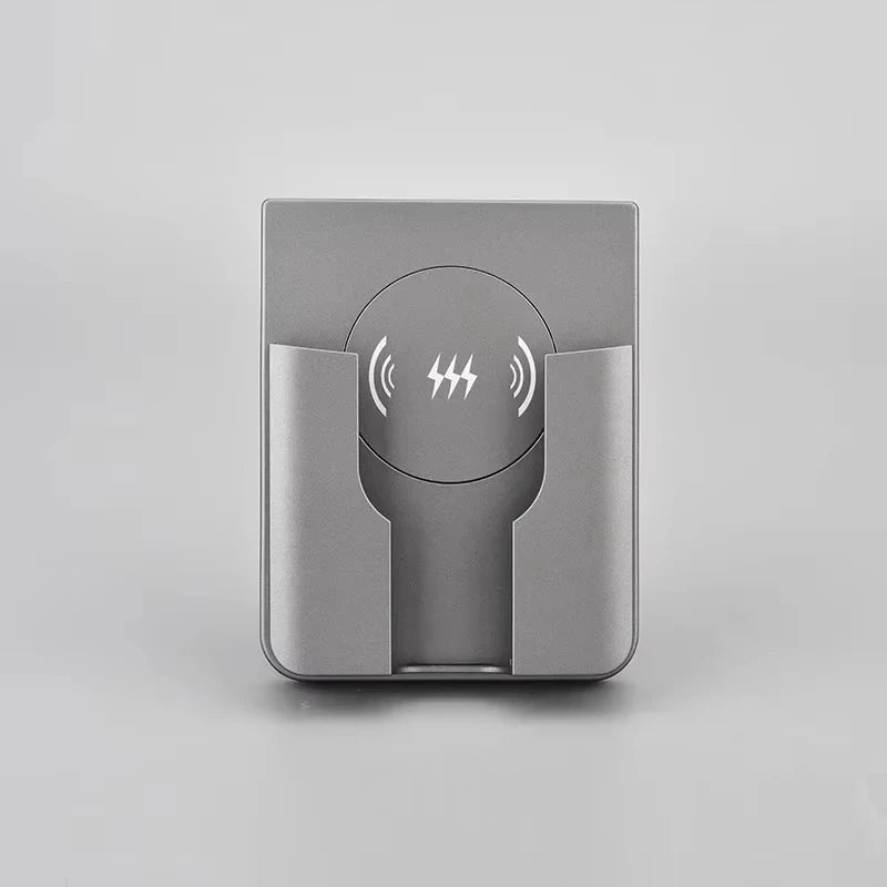 15W Wall Mount Wireless Charger, Qi Universal Fast Charging Panel for iPhone & Android, Flush AC 110–220V In-Wall Phone Charger