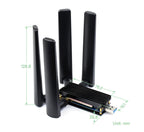 Raspberry Pi USB3.1 to M.2 Key B Port 5G DONGLE Expansion Board Four Antennas Aluminum Alloy Case