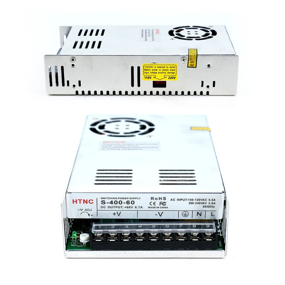 HLTNC 4.5N 8.5N 12N Nema 34 Closed Loop Servo Stepper Motor With Encoder Driver Power Supply MACH3 Interface Board for Engraver