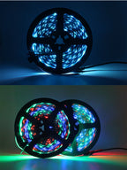WS2811 RGB IC Running Water Flowing Strip Lights DC 24V 5050 60Leds RGBIC Flexible Ribbon RF Touch Remote Control LED Lighting