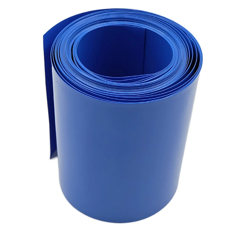 1/3/5M PVC Heat Shrink Tube 18650 Lipo Battery Pack 305mm ~ 580mm Insulated Protection Film Wrap lithium Case Cable Sleeve Blue