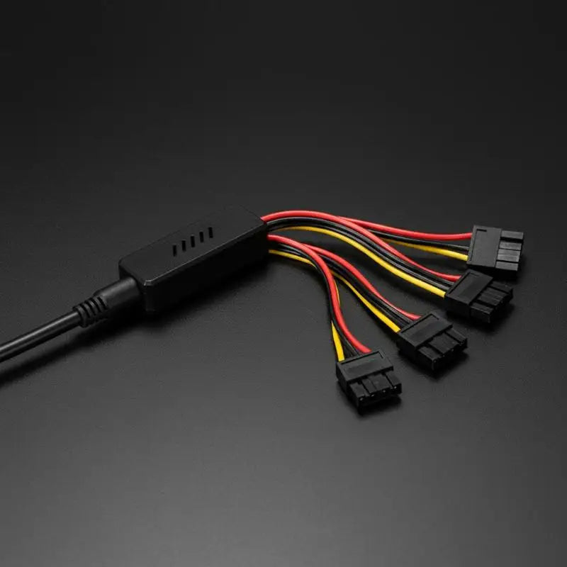 **DC 5525 To SATA IDE Hard Drive Power Supply Cable DC 12V To 4Pin Molex HDD Cable