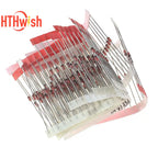 140p-250pcs 1W Zener Diode Kit 1N47 Series Voltage Regulator Diodes Set 1N4728 1N4729 1N4730 1N4731 1N4732 Electronic Component