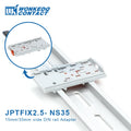Distribution Block PTFIX 2.5mm² 2/4/6/7/12/13/18/19 Connection Push-in Electric Power Terminal Block Connector Mount on Din Rail