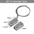 5PCS MC-52 Wired Magnetic Door Contact Switch Alarm Sensor NC NO Reed Switch for Door Window Security