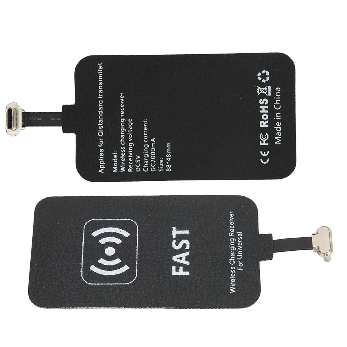 Universal 10W Wireless Charging Receiver Type C Interface Wireless Fast Power Charger Receiver Chip Efficient for Mobile Phones