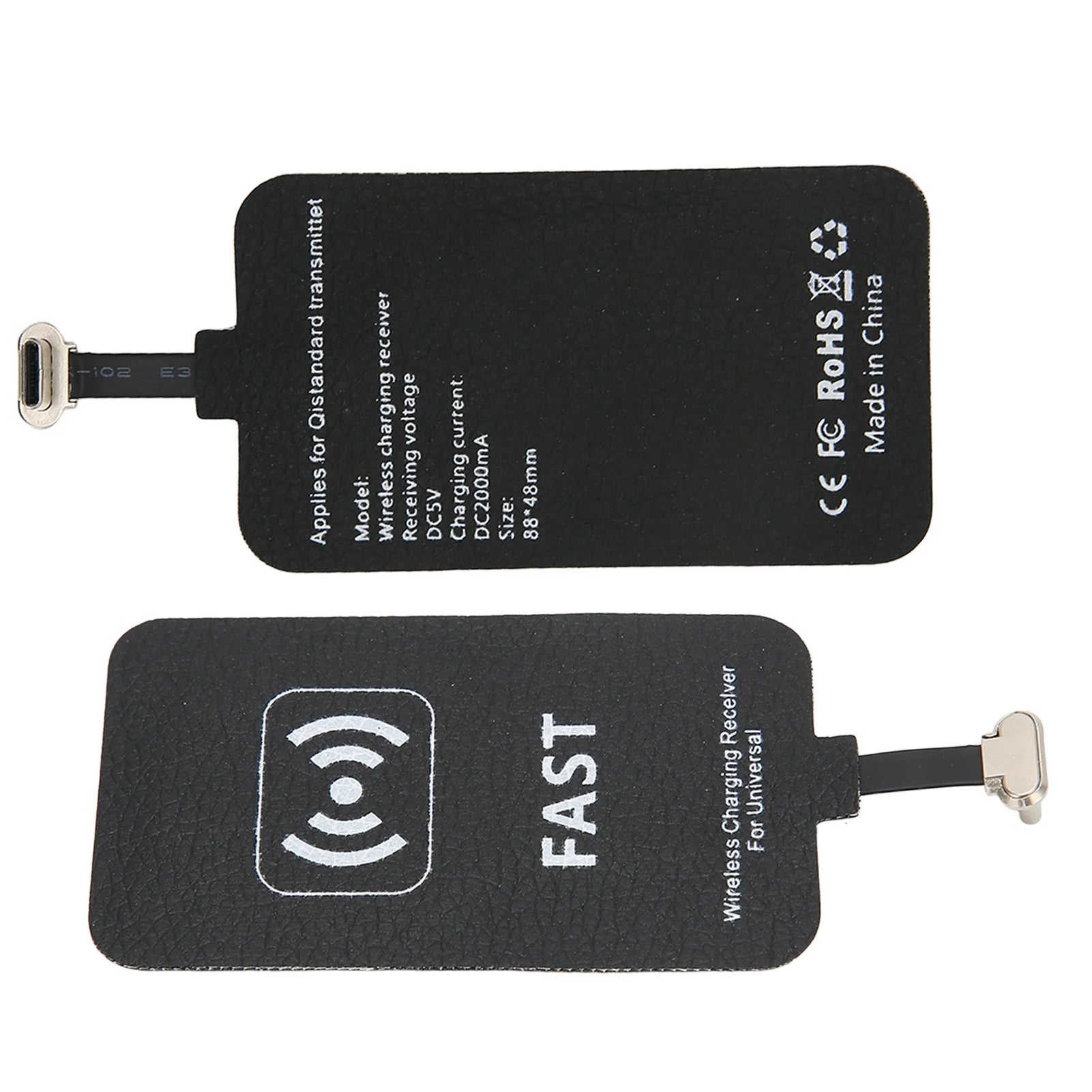 Universal 10W Wireless Charging Receiver Type C Interface Wireless Fast Power Charger Receiver Chip Efficient for Mobile Phones