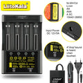 LiitoKala Lii-600 4 Bay LCD Smart Charger 3A Fast Charging 18650 21700 26650 26700 Li-ion NiMH AA AAA C Capacity Tester