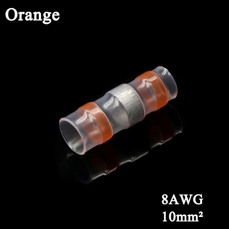Solder Seal Wire Connectors 3:1 Shrinkage Rate Waterproof Electrical Cable Terminals Heat Shrink Tube Electrical Butt Splice