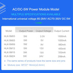 Hi-Link HLK-5M03 5M05 5M09 5M12 5M24 AC/ DC Isolation Switching Power Supply Module Hi-Link 110V 220V to 3.3V 5V 9V 12V 24V