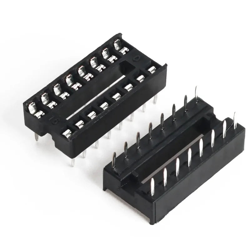 10PCS IC Seat DIP IC Socket Adaptor Solder DIY Sockets 6pin 8pin 14pin 16pin 18pin 20pin 24pin 28pin
