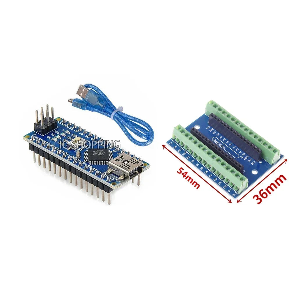 Mini Nano V3.0 ATmega328P Microcontroller Board for Arduino CH340 USB Driver 16Mhz Nano V3.0 ATMEGA328P/168P