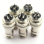 5 Sets  GX16 4  Pin Docking Aviation Plug Socket Waterproof Circular Connector