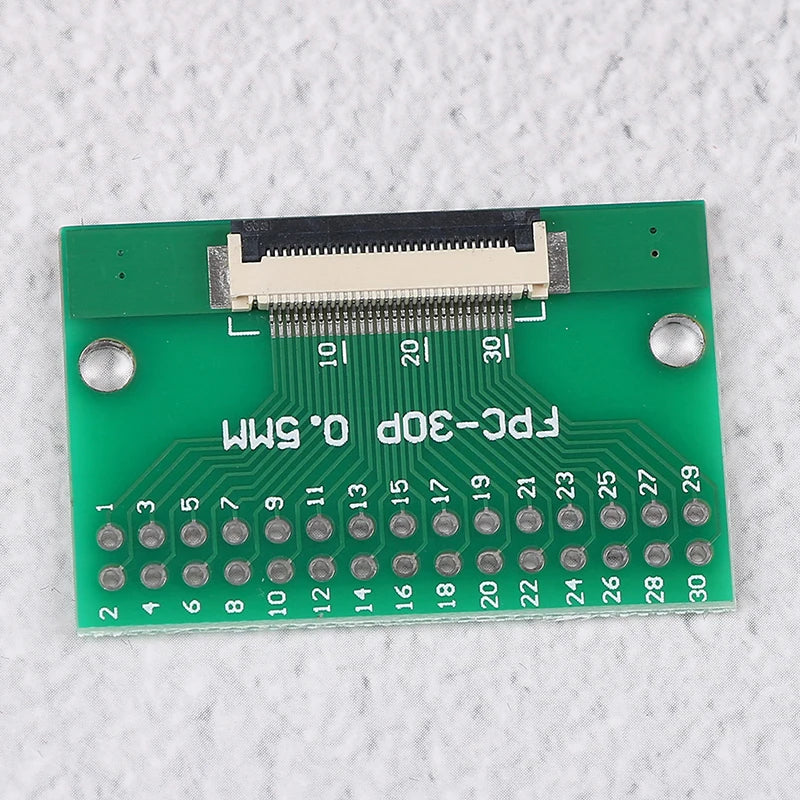 1Pcs 30 Pin 0.5mm FFC FPC to 30P 2.54mm DIP PCB Adapter Converter Board