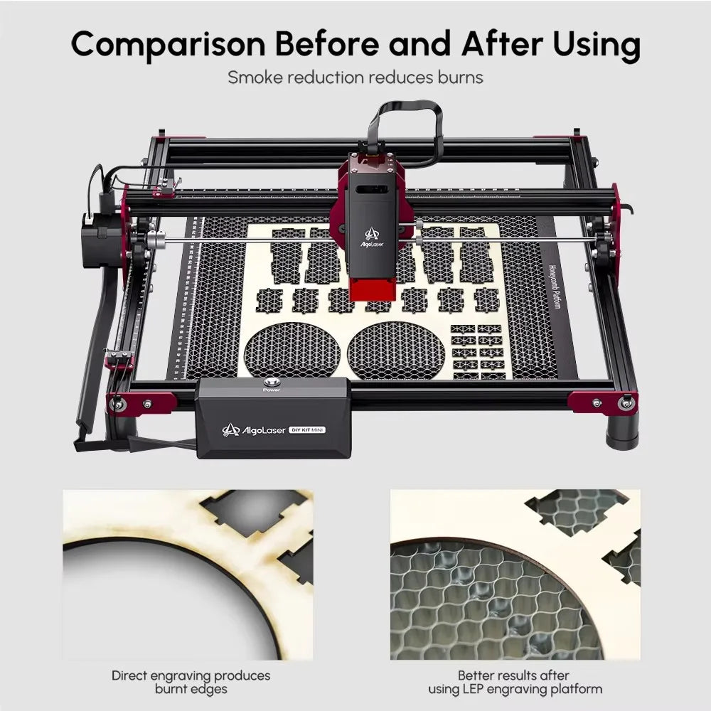 AlgoLaser Honeycomb Working Table for Laser Cutter and Engraver Machine with Aluminum Plate Compatible with All Brands Laser Kit