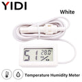 LCD Digital Indoor Outdoor Thermometer Thermo Hygrometer Probe Tester Incubator Aquarium Temperature Humidity Meter Sensor Gauge