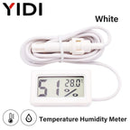 LCD Digital Indoor Outdoor Thermometer Thermo Hygrometer Probe Tester Incubator Aquarium Temperature Humidity Meter Sensor Gauge