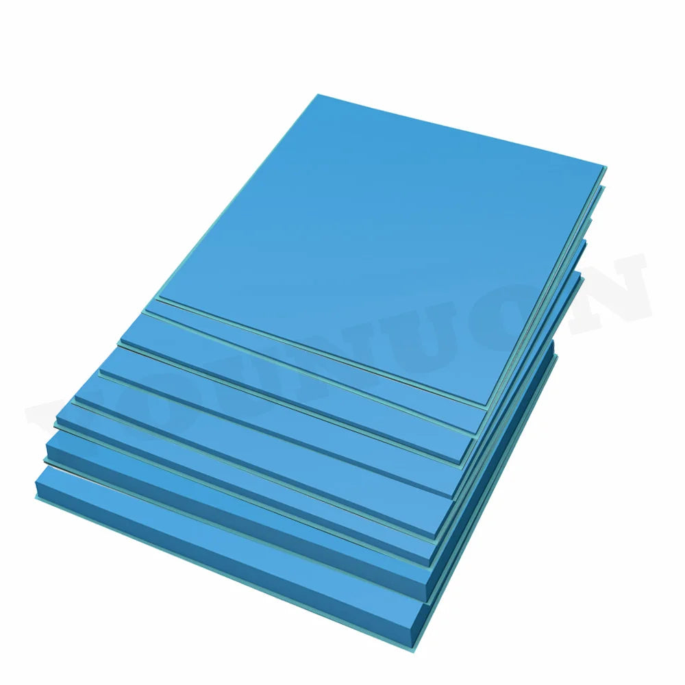 8 Pieces 100x100x0.5mm 1mm 1.5mm 2mm 2.5mm 3mm 4mm 5mm Blue White Green Combination Thermal Pads Cooling Conductive Silicone