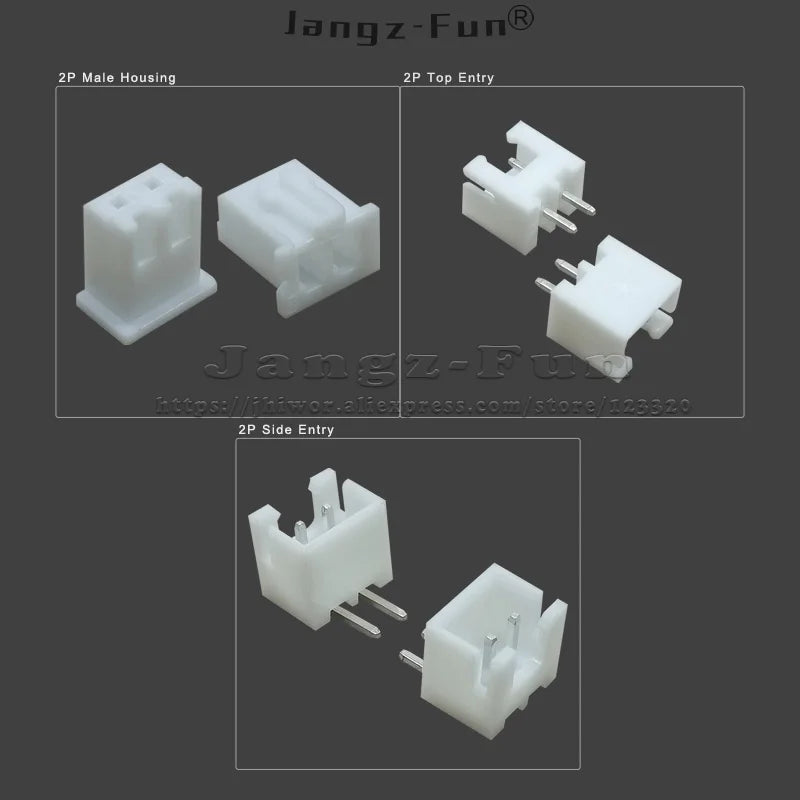 100pcs 2P JST XH 2.54 Plug 2.54mm XH2.54 2 Pin Male Female Housing Header Connectors Electric Cable Electrical Wire Connector