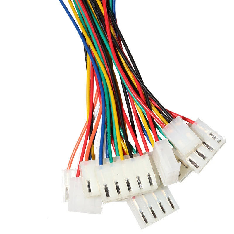 5 Pieces 3.96mm Pitch CH Series Female Plug Cable 2P to 10Pin 22AWG 20CM JST Wiring Connector