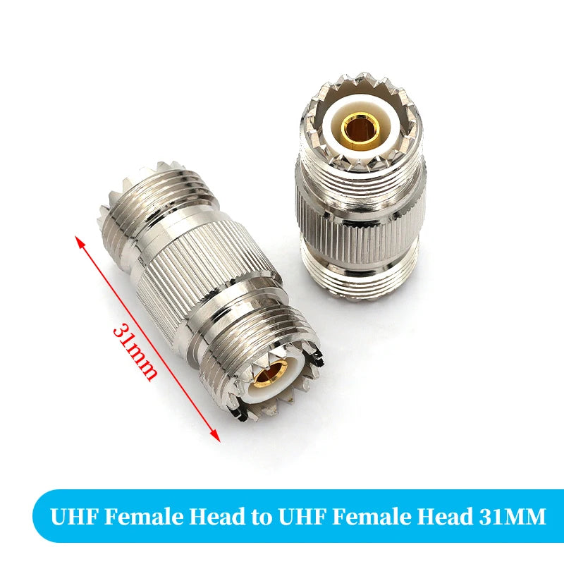 1Pcs Adapter UHF PL259 SO239 to UHF / N Male Plug & Female Jack Straight & Right Angle & Flange & T Type RF Coaxial Connector