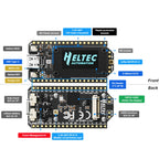 WiFi LoRa 32 V4 ESP32 Bluetooth WiFi Development Board, 0.96-inch Digital Display ESP32-S3R2 Low-Power IoT Development Board