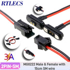 RTLECS Magnetic Connector RC Car Drone JST JR 24V 3A DC Power Battery Charger SM Led Strip Blind Connect USB Cable 2/3/4 Pin