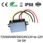 12V 60V 48V 36V 24V to 12V 1A-5A Step-down 60V-12V Buck Truck Boat Car Power Supply Voltage Regulator Transformer DC Converter