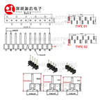20pcs 2.54mm SMD Stackable 1x3/4/5P 6P 7P 8P 9P 10P 20P-40P Short Low Profile PH3.5 Single Row Rohs SMT Female Header Connector
