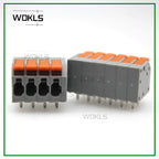 50Pcs/100PCS PCB terminal block DA803 2601 1.5 mm² spacing 3.5 mm pitch gray 2601-1102 3 4 5 6
