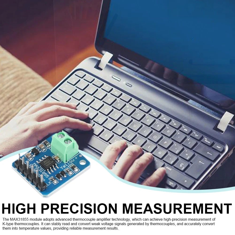 MAX31855 Temperature Measurement Module SPI Interface K Type Thermocouple Module Development Board -200℃ To +1350℃ for Arduino