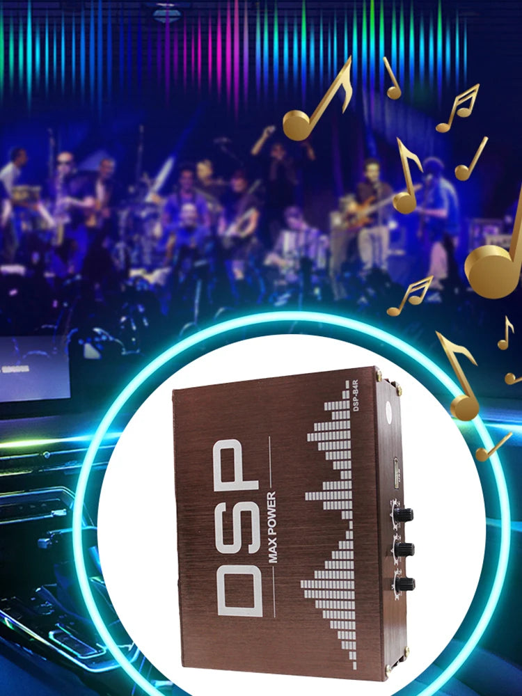 4x50W Car DSP Digital Audio Processor Support APP Control DSP Car Power Amplifier Car DSP Amplifier for Cars