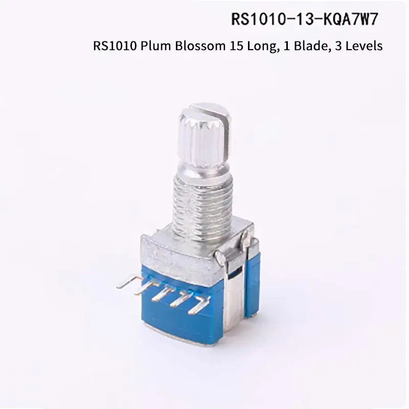 2 Piece RS1010 Band Rotary Switch 1 Pole 2 3 4 5 6 Position 2 Pole 2 3 4 Option for Lab Prototyping and Audio Control
