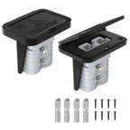 2PCS Anderson Connector 120 Amp Battery Quick Connect/Disconnect Connector Plug Kit with Mounting Bracket Dust Cover for Car