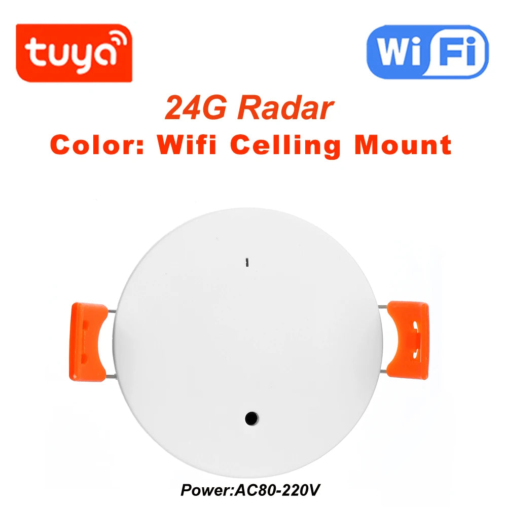Haozee Tuya WiFi /Zigbee Human Presence Detector Smart Human Body PIR Sensor Radar Detector Microwave Motion Sensors