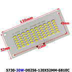 SMD5730 LED Chip PCB Light Source Long Aluminum Lamp Plate 20W 30W 50W100W Watt Diy Floodlight Outdoor Retrofit Lamp Board Acces