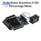 DC 6-80V BLDC Three Phase DC Brushless Motor Controller PWM High Power 1600W 20A Hall Motor Control Driver Board Motor Regulator