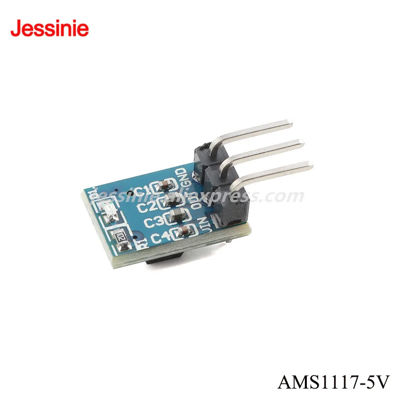 10Pcs/1pc AMS1117 3.3V 5V Power Module LDO Linear Regulator 800mA Direct Plug 3 Pin for Arduino