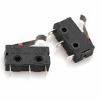 40PCS/Box Mini Micro Limit Switch - NO NC SPDT 2P/3P Terminals 5A 125V/250V Roller Arc Lever Snap Action Switch