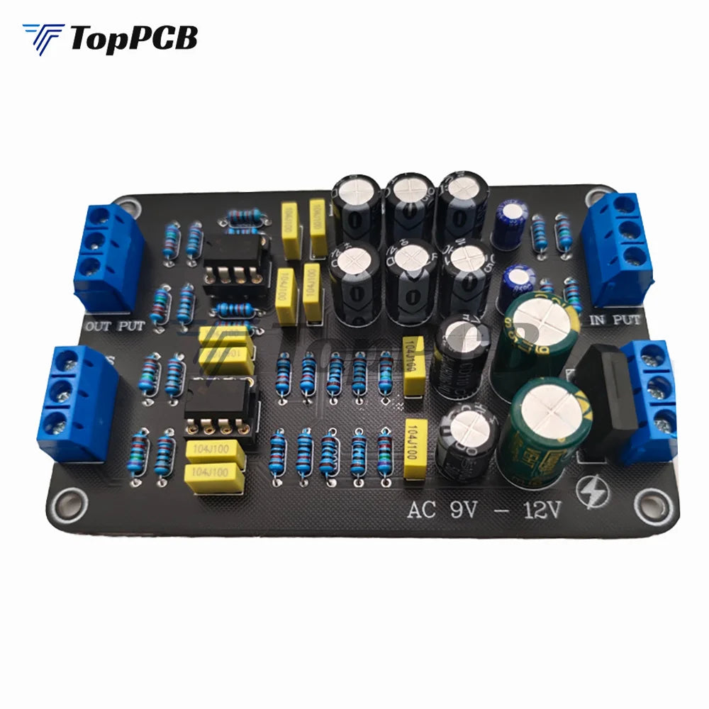 NE5532 Preamp Frequency Divider 160Hz 2 Channel Active Crossover Linkwitz Riley Filter Double Bass Divider for Power Amplifier