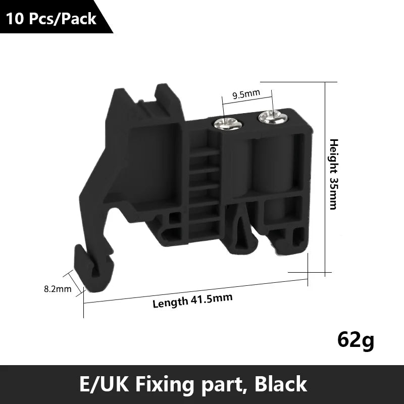 UK 2.5 Terminal Block UK2.5B Screw Connection Connect Strip 2.5B/3N/5N/6N/10N  2.5mm² Cable Electrical Din Rail Wire Connector